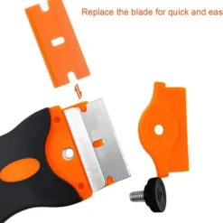 Online no brand Keramisk spisskrapa + 20 blad, universal glasskrapa Keramisk spisskrapa för fönster/spegel/golvrengöring