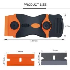 Online no brand Keramisk spisskrapa + 20 blad, universal glasskrapa Keramisk spisskrapa för fönster/spegel/golvrengöring