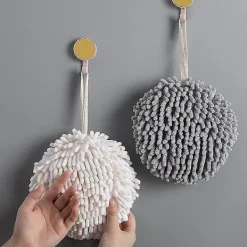 Kök Bad Handduk Snabbtorkande Mjuk Absorberande Fiberhandduk Gray