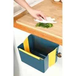 Sale Kök Väggmonterad Fällbar Papperskorg blue yellow