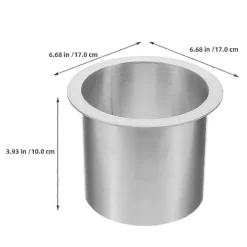 Clearance Köksbänk Sopnedkast Rostfritt Stål Rund Inbyggd Avfallsbehållare Nedkast Grommet-YuJia