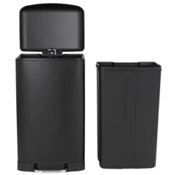 New KITCHEN MOVE KÖKSFLYTT Pedalkökskärl - Mattsvart stål - 40L GREENWICH Matte svart