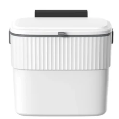 Discount Kökssopkorg - Hängande sopkorg med lock, väggmonterad soptunna för köksskåpsdörr, liten soptunna under diskbänk för skåp, badrum 1.8 Gallon 7L 1.8 Gallon7L