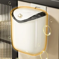 Hot Kökssopkorg bänk under diskho hängande soptunna med lock lämplig för badrum sovrum