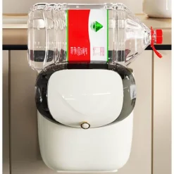 Hot Kökssopkorg bänk under diskho hängande soptunna med lock lämplig för badrum sovrum