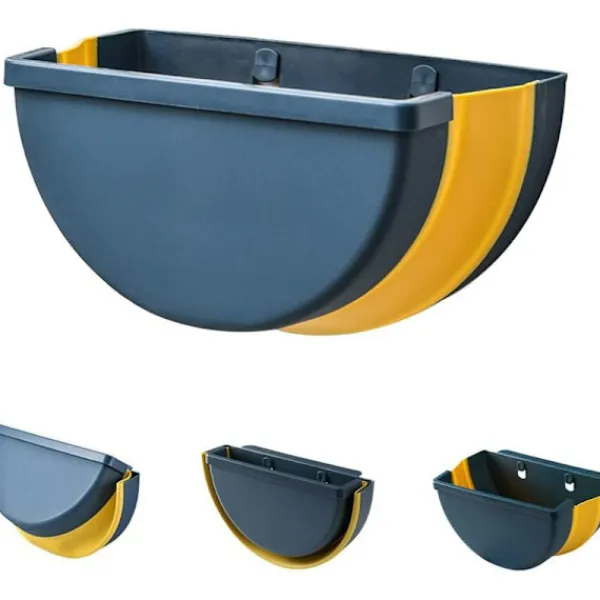 Outlet Kökssopkorg, hopfällbar hängande sopkorg för kök, kontor, badrum (blå)