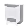 Hot Kökssopkorg i plast, hopfällbar, väggmonterad för skåpdörr, hängande soptunna, vit
