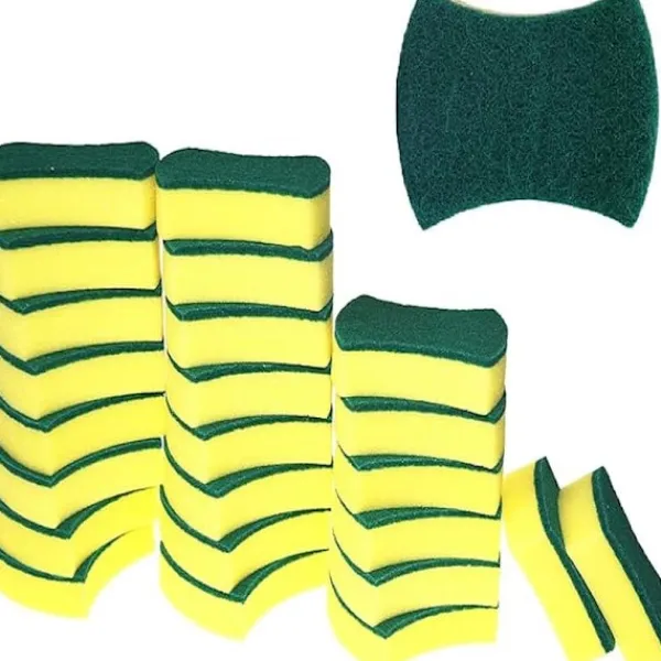 Sale Kökssvamp, miljövänlig repfri för disk, skrubbsvamp (24-pack)