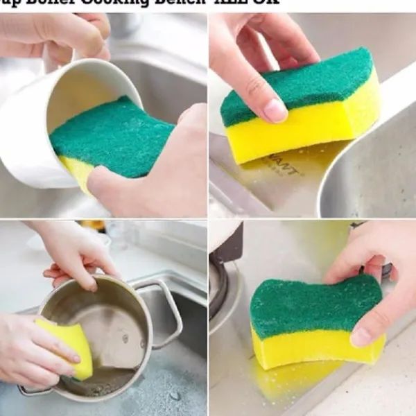 Sale Kökssvamp, miljövänlig repfri för disk, skrubbsvamp (24-pack)