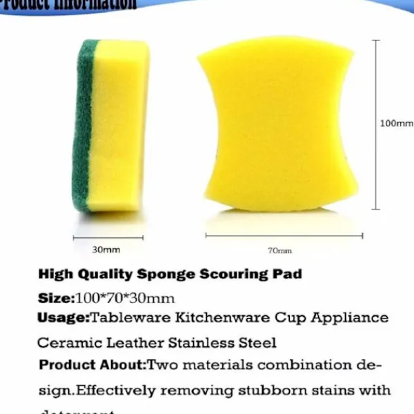 Sale Kökssvamp, miljövänlig repfri för disk, skrubbsvamp (24-pack)