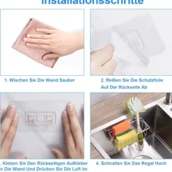 Outlet Kökssvamphållare, svamphållare, diskho, organizer, borste