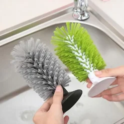 Sale Köksupprätt Sugkopp Diskborste Glasrengöringsborste Frostad Köksflaska Svart