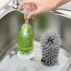 Sale Köksupprätt Sugkopp Diskborste Glasrengöringsborste Frostad Köksflaska Svart