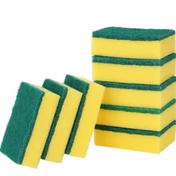 Outlet Köksvamp, skrubbsvamp, disksvamp, perfekt för diskning och hushållsstädning, repfri svamp, högabsorberande