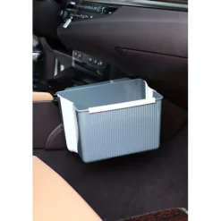 JIUSAIRUI Köksväggmonterad hopfällbar papperskorg blue yellow