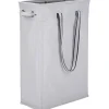 Kläd tvättkorg, 60CM Praktisk hängande tvättkorg Hög och smal tvättkorg Vattentät tvättpåse med andningsbart nätlock Tvättpåse, Grå