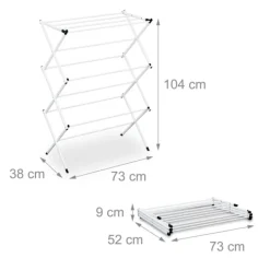 Outlet Northix Klädhäst för hopfällbar torn
