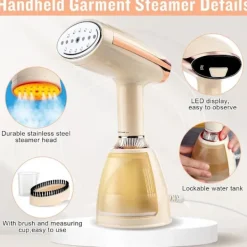 Klädångare 15 Sekunders Förvärmning, Upp Till 1500W Kraftfull Genomträngande Ånga (Blå) Blue