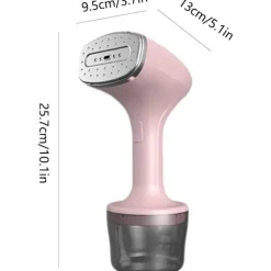 Outlet Klädångare Handhållen 260ml Stor Kapacitet, Tar Bort Skrynklor (Rosa)