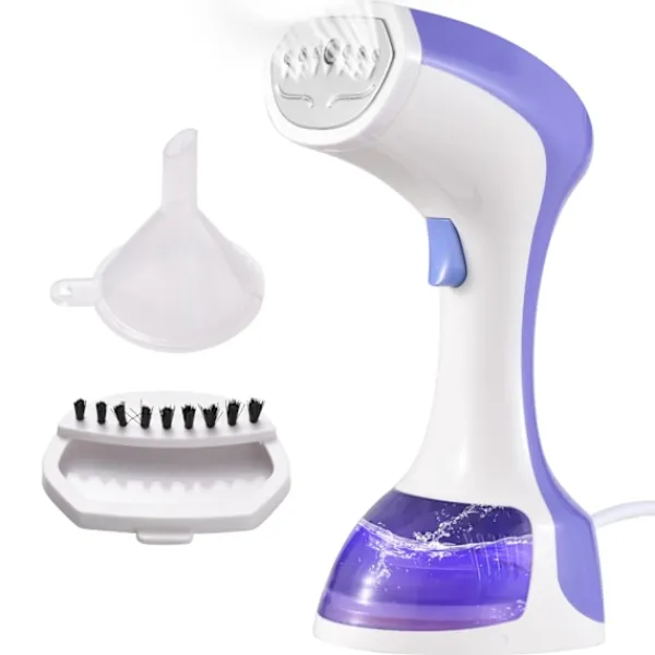 Online Klädångare Handhållen 1100W Snabb Uppvärmning med 120ML Avtagbar Vattentank (Lila)