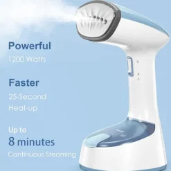 New Klädångare, hopfällbart och bärbart strykjärn, snabb uppvärmning, för hem, kontor och resor, 220V