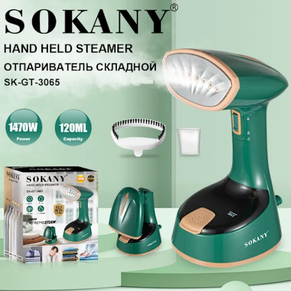 Outlet Klädångare, Klädångare för Hem, Kontor, Resor, Uppgraderad 400ML Stor Vattentank, Rynkremover