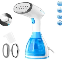 Klädångare, Skrynkelborttagare Klädångare, Handhållen Ångare för Kläder för Hem, Kontor och Resor blue