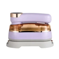 Hot Klädångare 1000W, 180° Roterande Handtag Strykjärn, Keramisk Nonstick Stryksula (Lila)