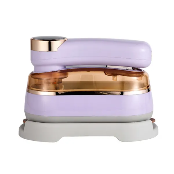 Hot Klädångare 1000W, 180° Roterande Handtag Strykjärn, Keramisk Nonstick Stryksula (Lila)