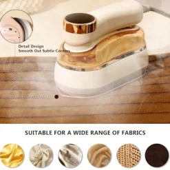 Hot Klädångare 1000W, 180° Roterande Handtag Strykjärn, Keramisk Nonstick Stryksula (Lila)