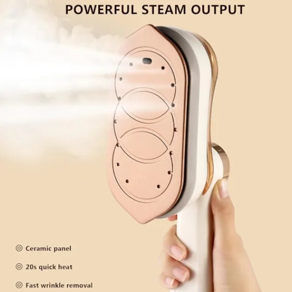 Hot Klädångare 1000W, 180° Roterande Handtag Strykjärn, Keramisk Nonstick Stryksula (Lila)