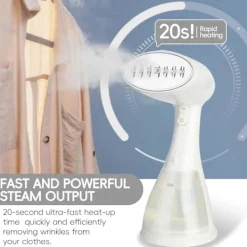 Discount Klädångare, 1500W Handhållen Klädångare - 15s Snabb Uppvärmning, 300ml Avtagbar Tank, Kompakt & Portabel för Resor, Hem, Kontor pink