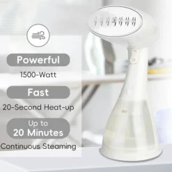 Discount Klädångare, 1500W Handhållen Klädångare - 15s Snabb Uppvärmning, 300ml Avtagbar Tank, Kompakt & Portabel för Resor, Hem, Kontor pink