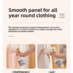 Klädångare 1000W Handhållen, 260ml Tank (Vit)