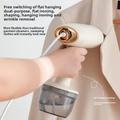 Klädångare 1000W Handhållen, 260ml Tank (Vit)