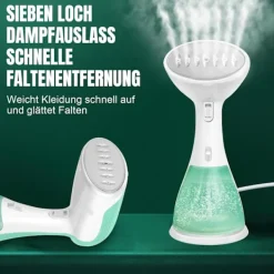 Hot Klädångare 1500W Handhållen, 15s Snabb Uppvärmning, 300ml Avtagbar Tank (Beige)