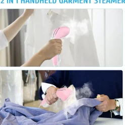 Online Klädångare 1200W Kraftfull 20S Snabb Uppvärmning 150Ml Avtagbar Vattentank Grön