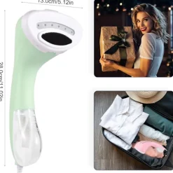Online Klädångare 1200W Kraftfull 20S Snabb Uppvärmning 150Ml Avtagbar Vattentank Grön