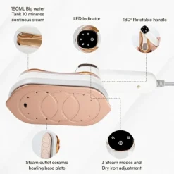 Sale Klädångare 1200W, med 3 ånglägen, 180° roterbart handtag Off-white