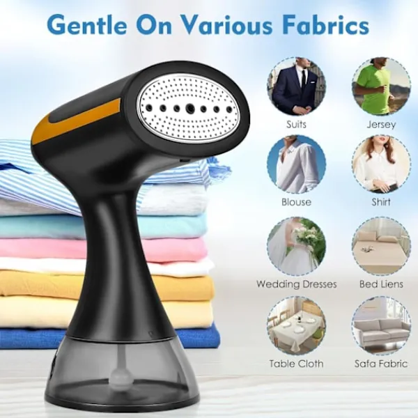 Sale Klädångare 1500W 300ml Vattentank, 25s Snabb Uppvärmning (Vit) White