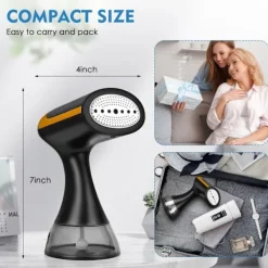 Sale Klädångare 1500W 300ml Vattentank, 25s Snabb Uppvärmning (Vit) White