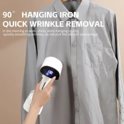 Discount Klädångare 1500W snabb uppvärmning, 400ml vattentank, LCD digital display (rosa)