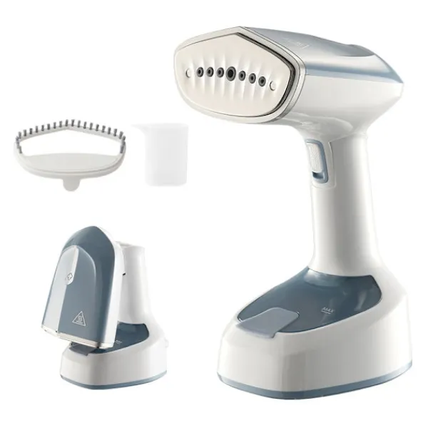 Outlet Klädångare 1300W, Vikbar Skrynkelborttagare för Kläder, 25 sek Snabb Uppvärmning (Grå-blå) Gray-blue