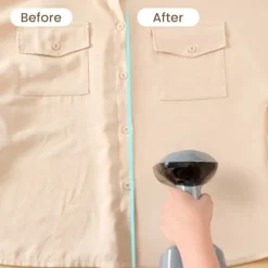 Outlet Klädångare 1300W, Vikbar Skrynkelborttagare för Kläder, 25 sek Snabb Uppvärmning (Grå-blå) Gray-blue