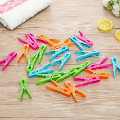 Outlet Klädnypor, 48 plastklädnypor, klädnypor med starkt grepp