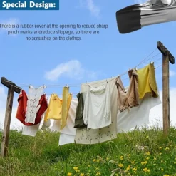 Discount Klädnypor i rostfritt stål, starka klädnypor för utomhusbruk, 40 stycken