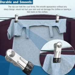 Discount Klädnypor i rostfritt stål, starka klädnypor för utomhusbruk, 40 stycken