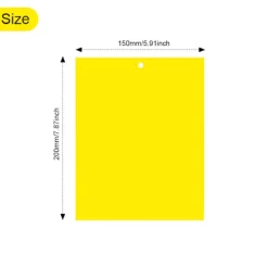 Best INF Klibbig fälla för skadeinsekter Flugfångare 20-pack 20x10 cm Gul