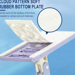 Klämmotyp Tygmopp – Plattmopp för Hushålls Torr- och Våtrengöring, Effektiv Artefakt