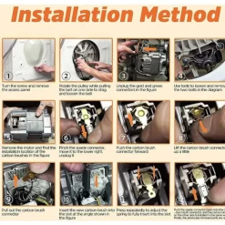 Best Kolborstar för elektrisk motor tvättmaskin 12,3 x 4,8 x 35 mm Motorkolborstar för Bosch Siemens 39 39S39L Serie 2 st